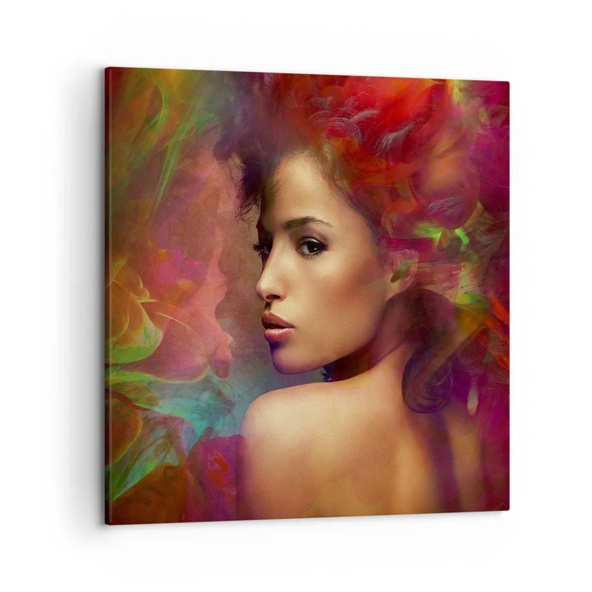 Vászonkép - Szebb, mint a szivárvány, olyan gyengéd, mint a köd - 50x50 cm