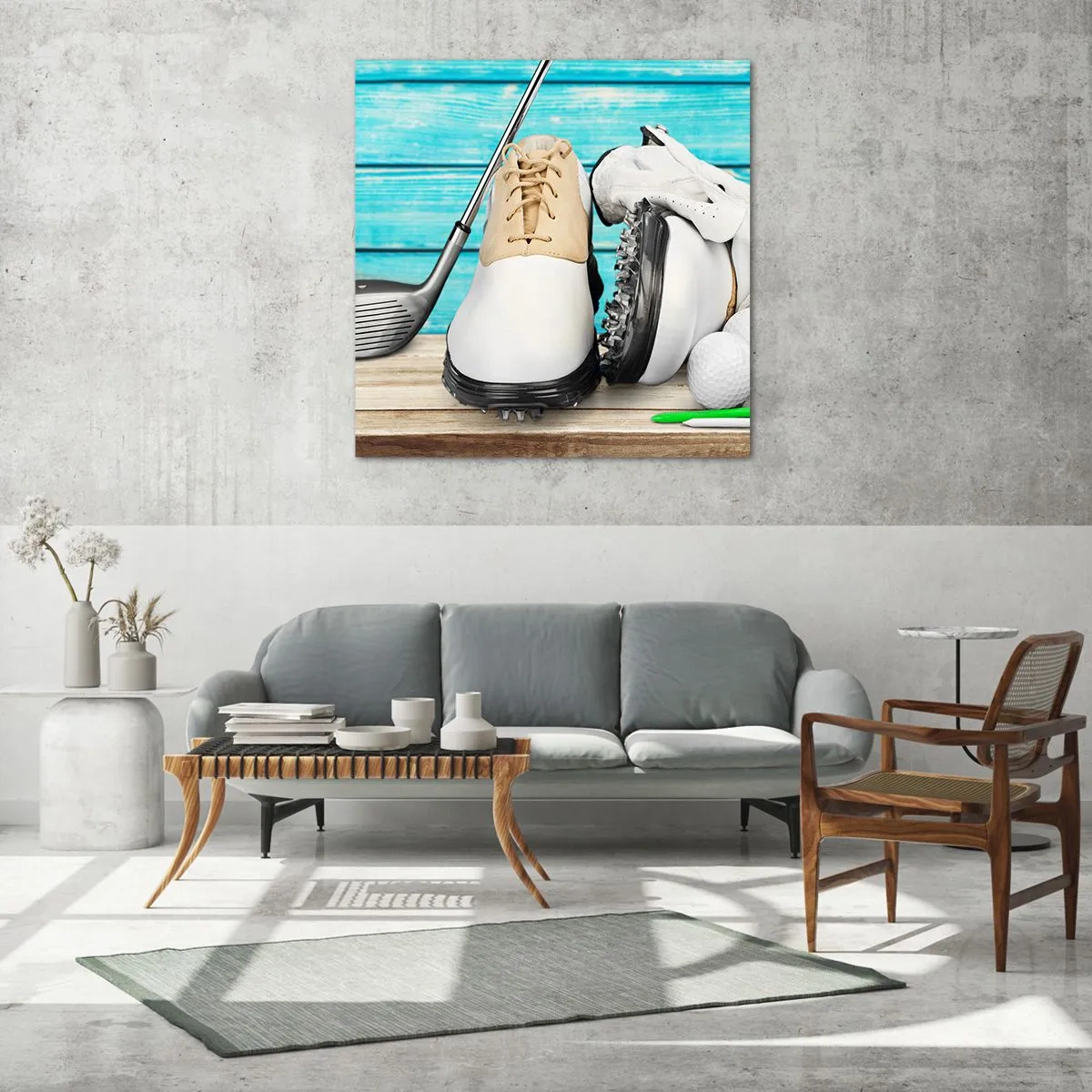 Üveg kép - Minden kész - 60x60 cm