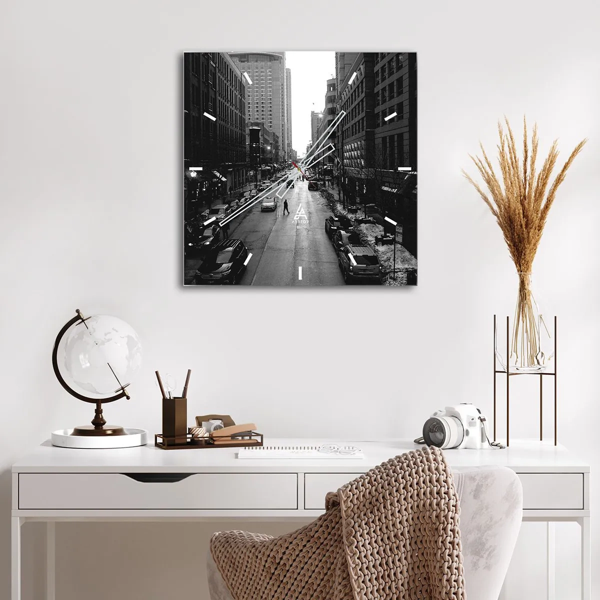 Falióra, Óra - Egy újabb nap, mint minden más nap - 40x40 cm