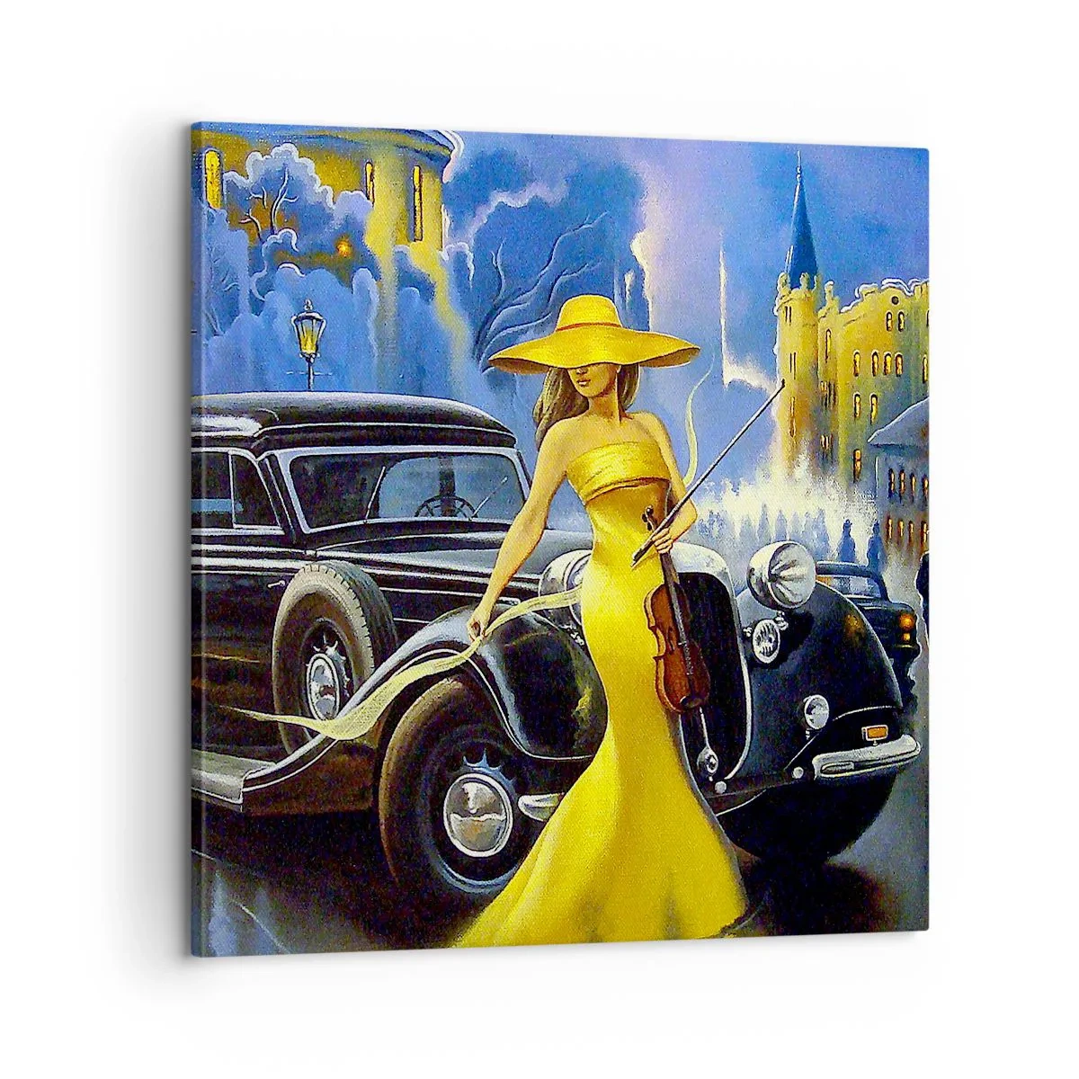 Vászonkép - Noktürn a hegedűre és a szerelemre - 60x60 cm