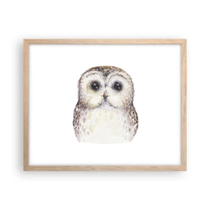 Poszter világos tölgy keretben - Nézz a szemembe - 50x40 cm