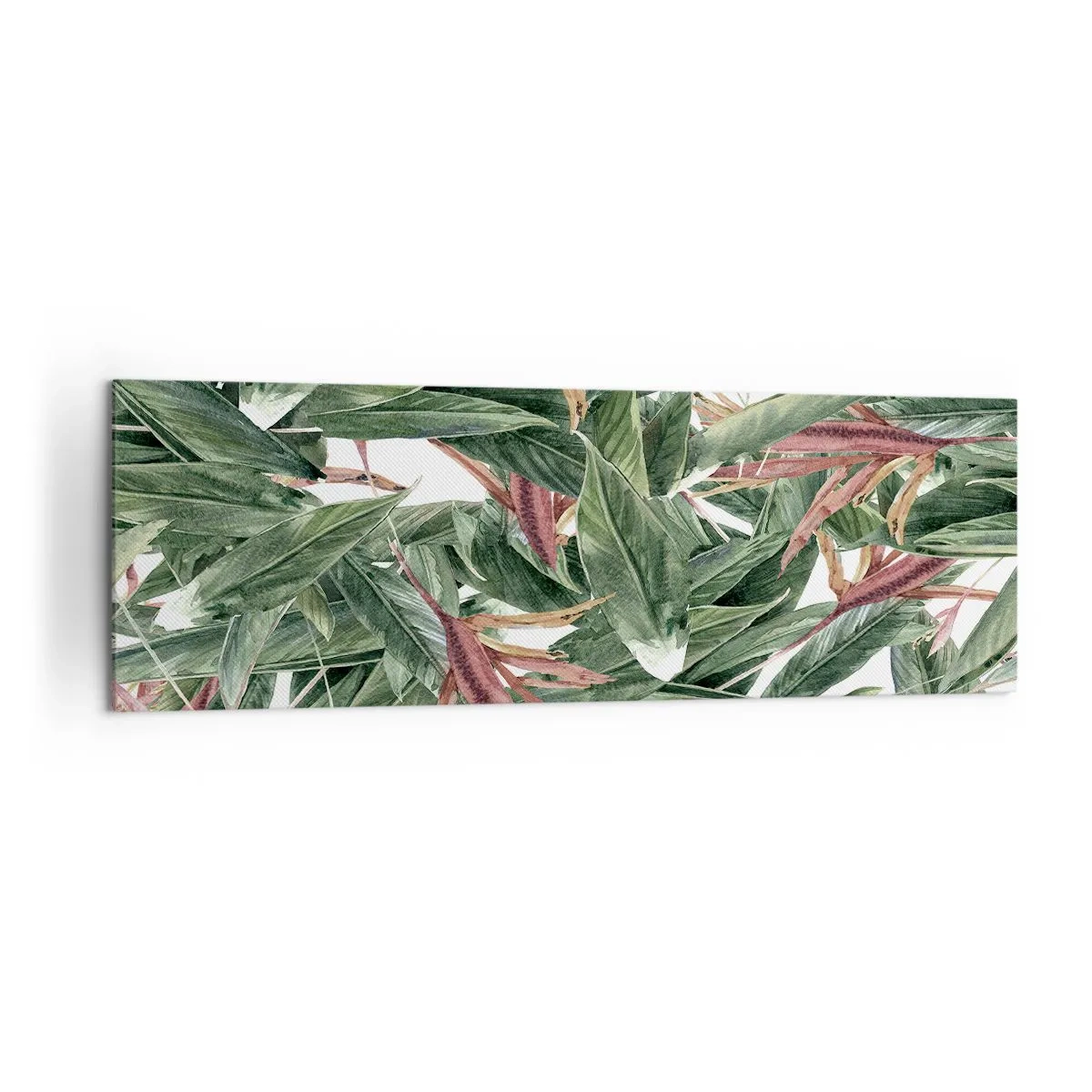 Vászonkép - Smaragd-lila bozót - 160x50 cm