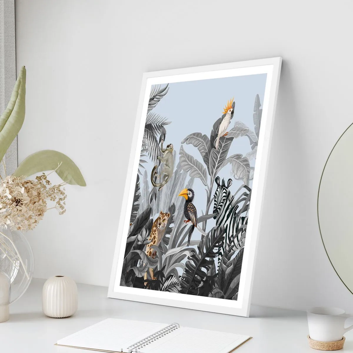 Poszter fekete keretben - Afrikai mese - 50x70 cm