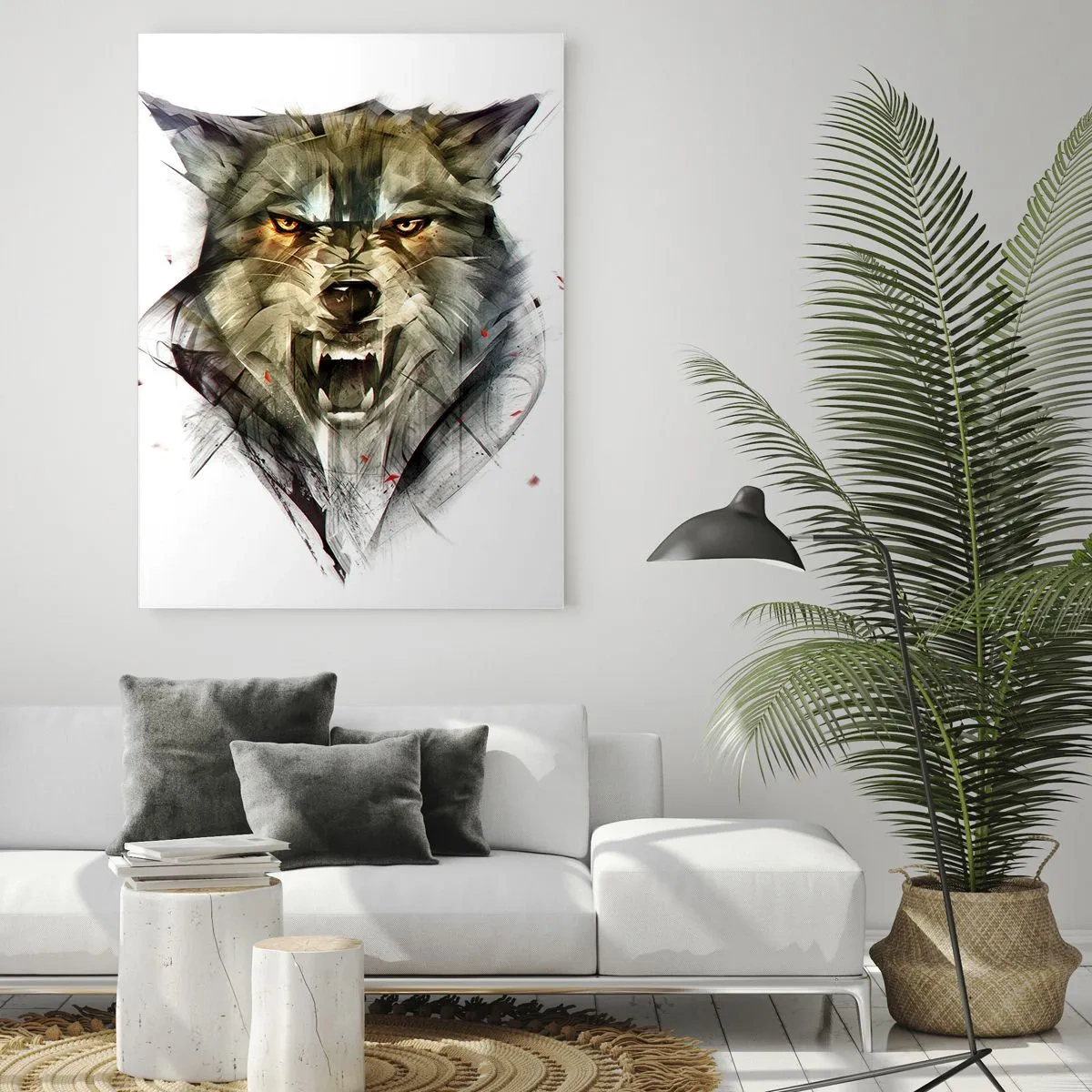 Üveg kép - Egy lépést sem! - 70x100 cm