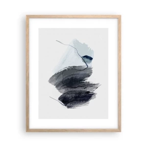 Poszter világos tölgy keretben - Intenzitás és mozgás - 40x50 cm