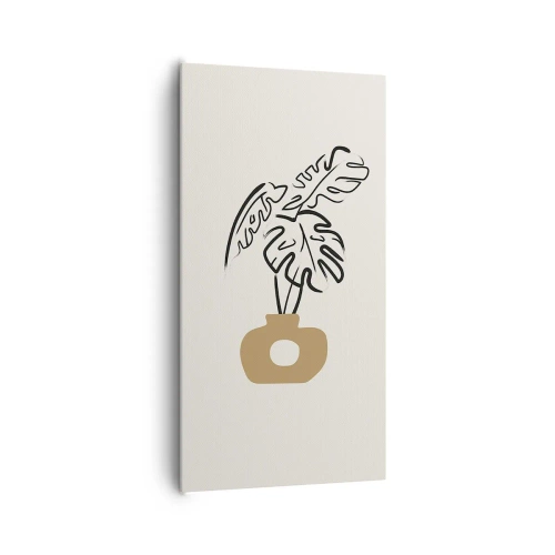 Vászonkép - Monstera - a ház díszítése - 65x120 cm