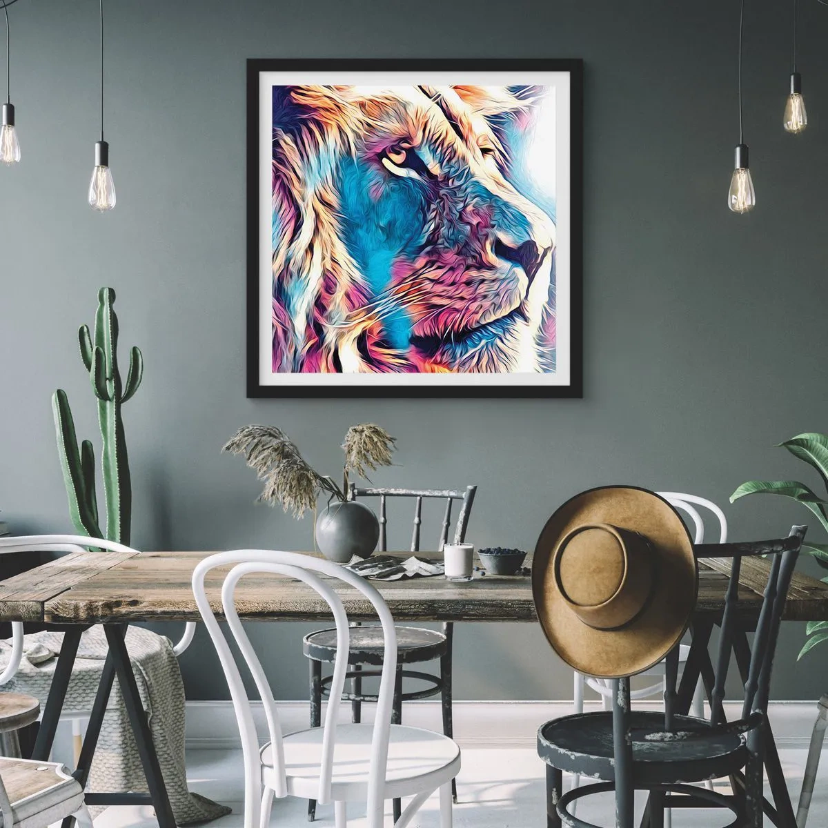 Poszter fehér keretben - A természet bölcsessége - 60x60 cm