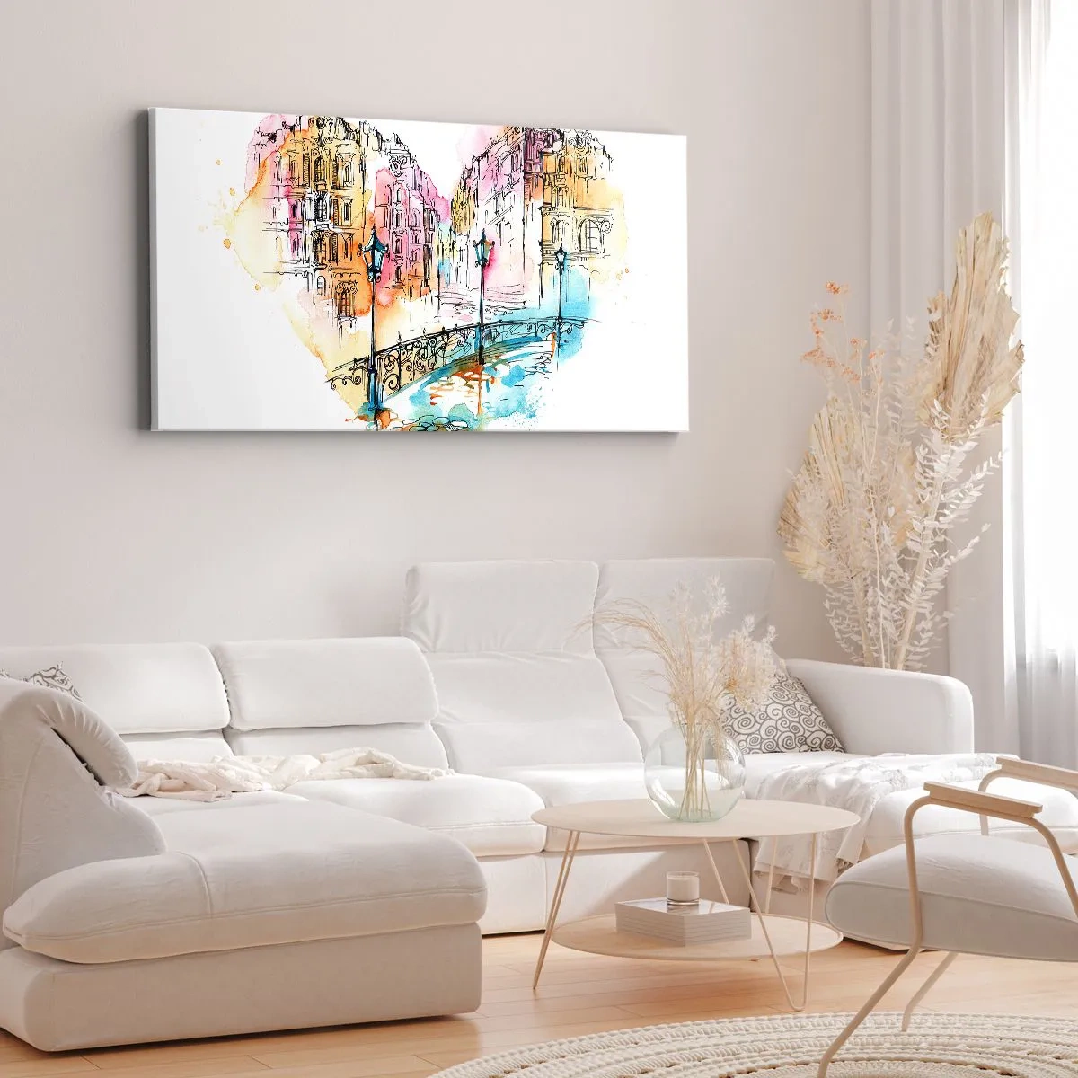Vászonkép - A város szíve - 160x50 cm