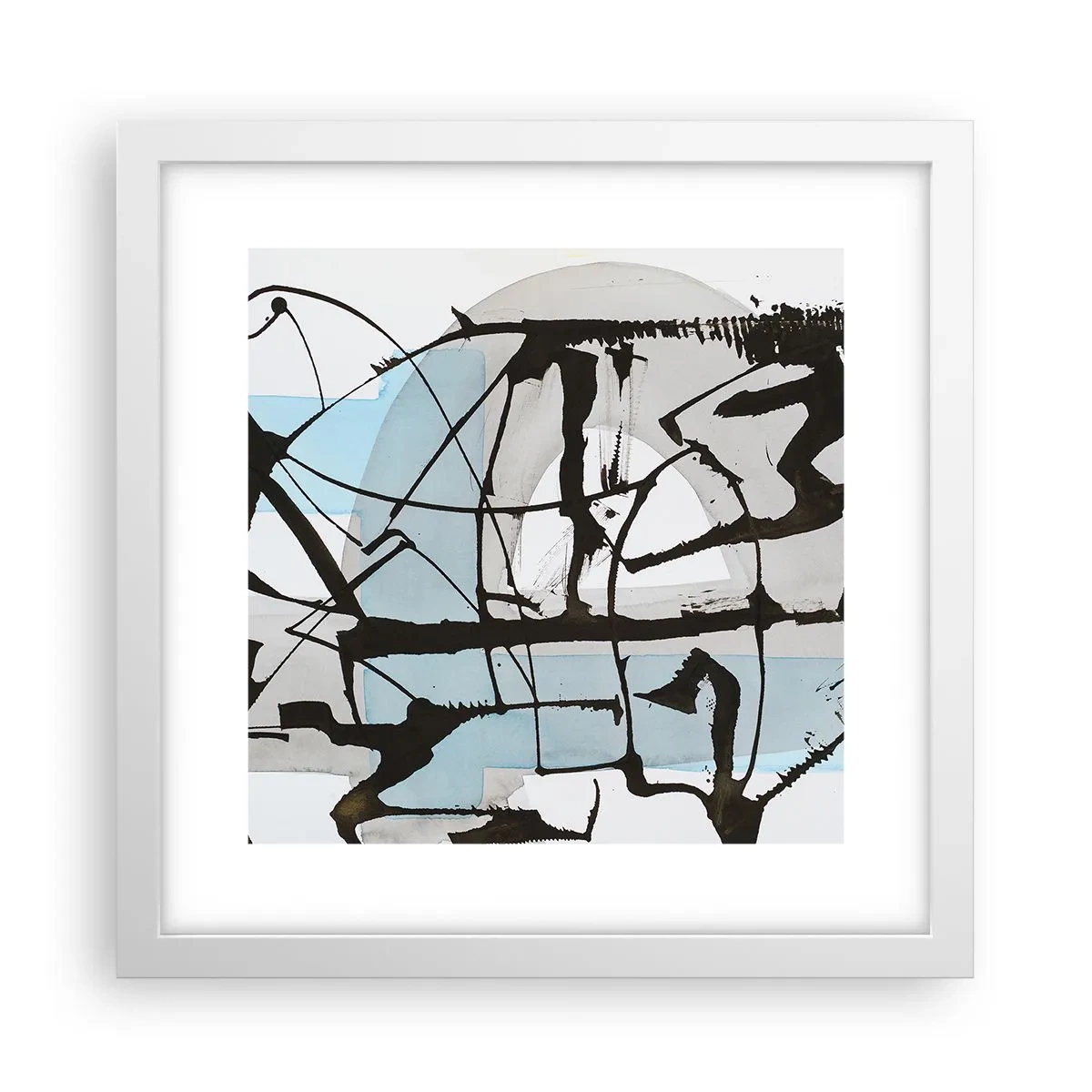 Poszter fekete keretben - Mindennek ellenére kék - 30x30 cm