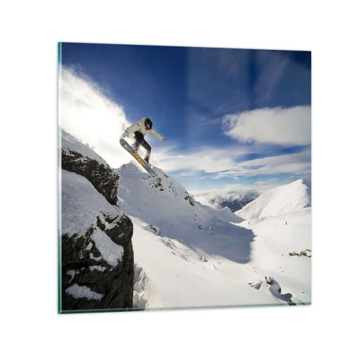 Üveg kép - Szabadság határok nélkül - 70x70 cm