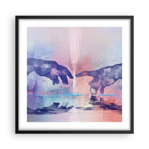 Poszter fehér keretben - Az élet isteni szikrája - 50x50 cm