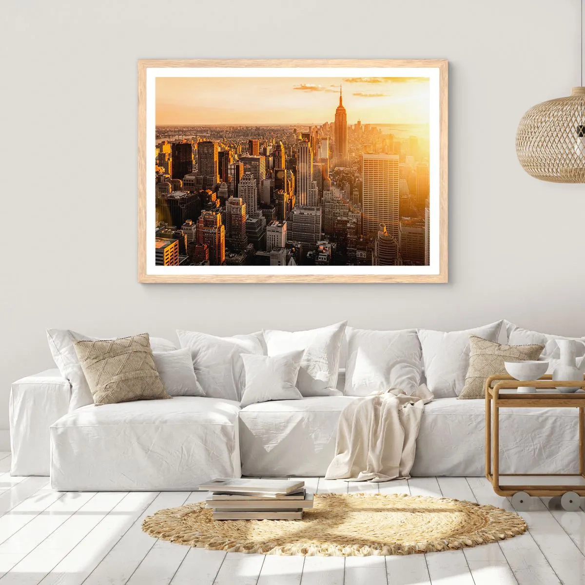 Poszter világos tölgy keretben - Növekedni a napon - 70x50 cm