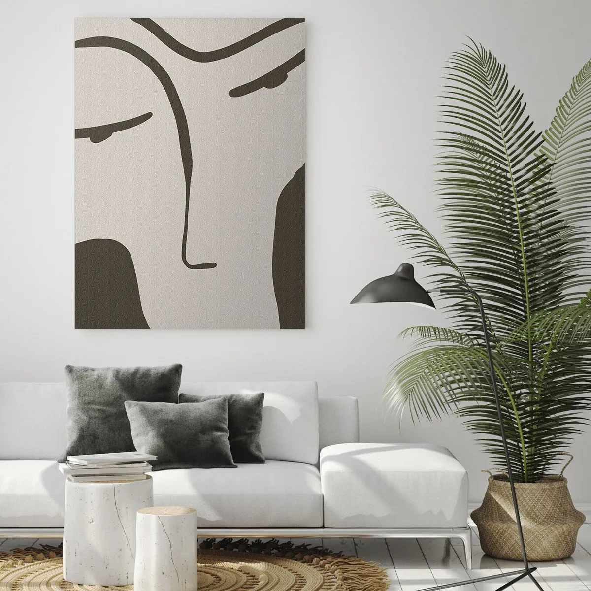 Üveg kép - Mintha egy Modigliani-festményből lenne - 80x120 cm