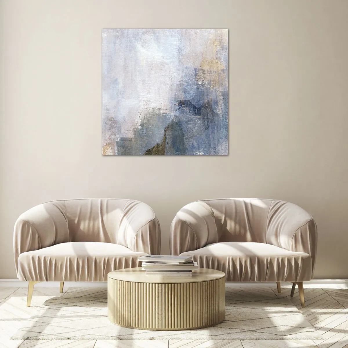 Üveg kép - Színtónusok és akkordok - 70x70 cm