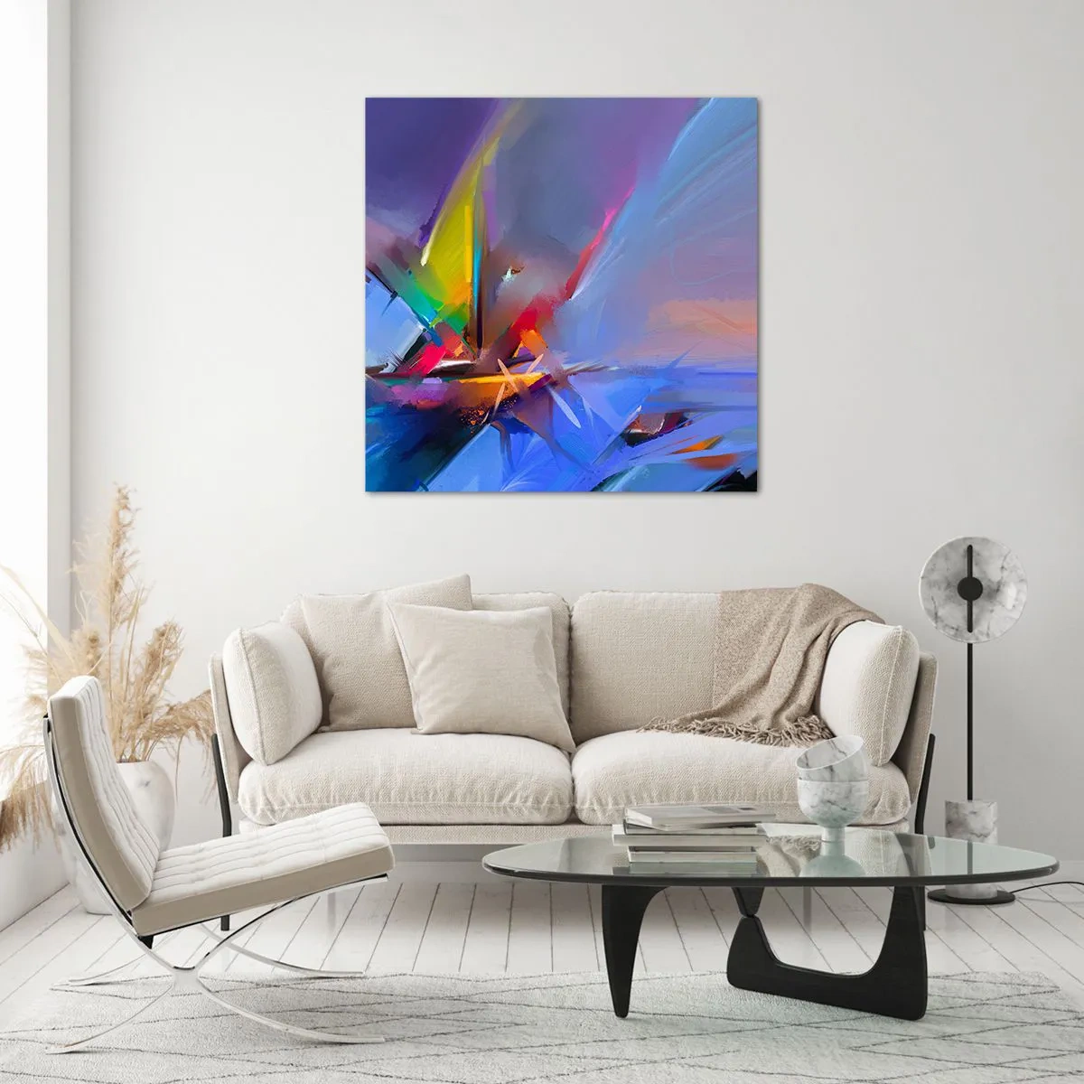 Üveg kép - Propellerek, mint a madár - 60x60 cm