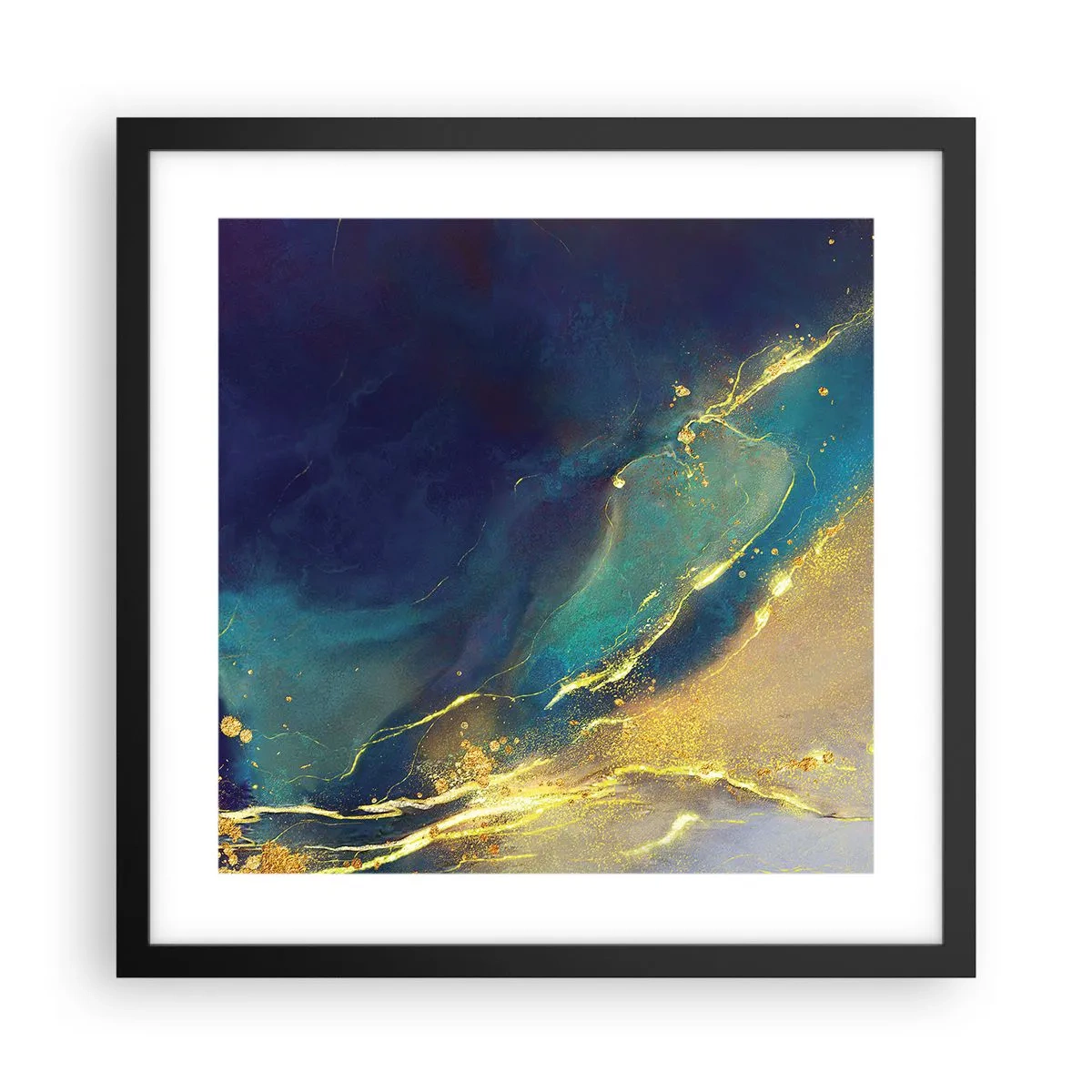 Poszter fehér keretben - Az arany lagúnaövezet - 40x40 cm