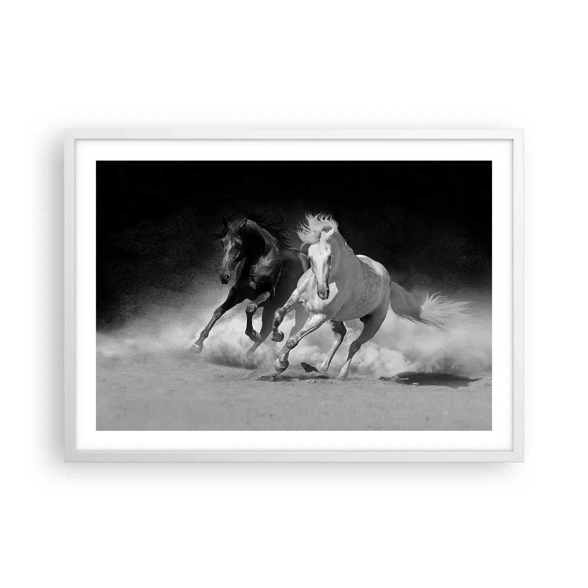 Poszter fekete keretben - A szabadság vágtája - 70x50 cm