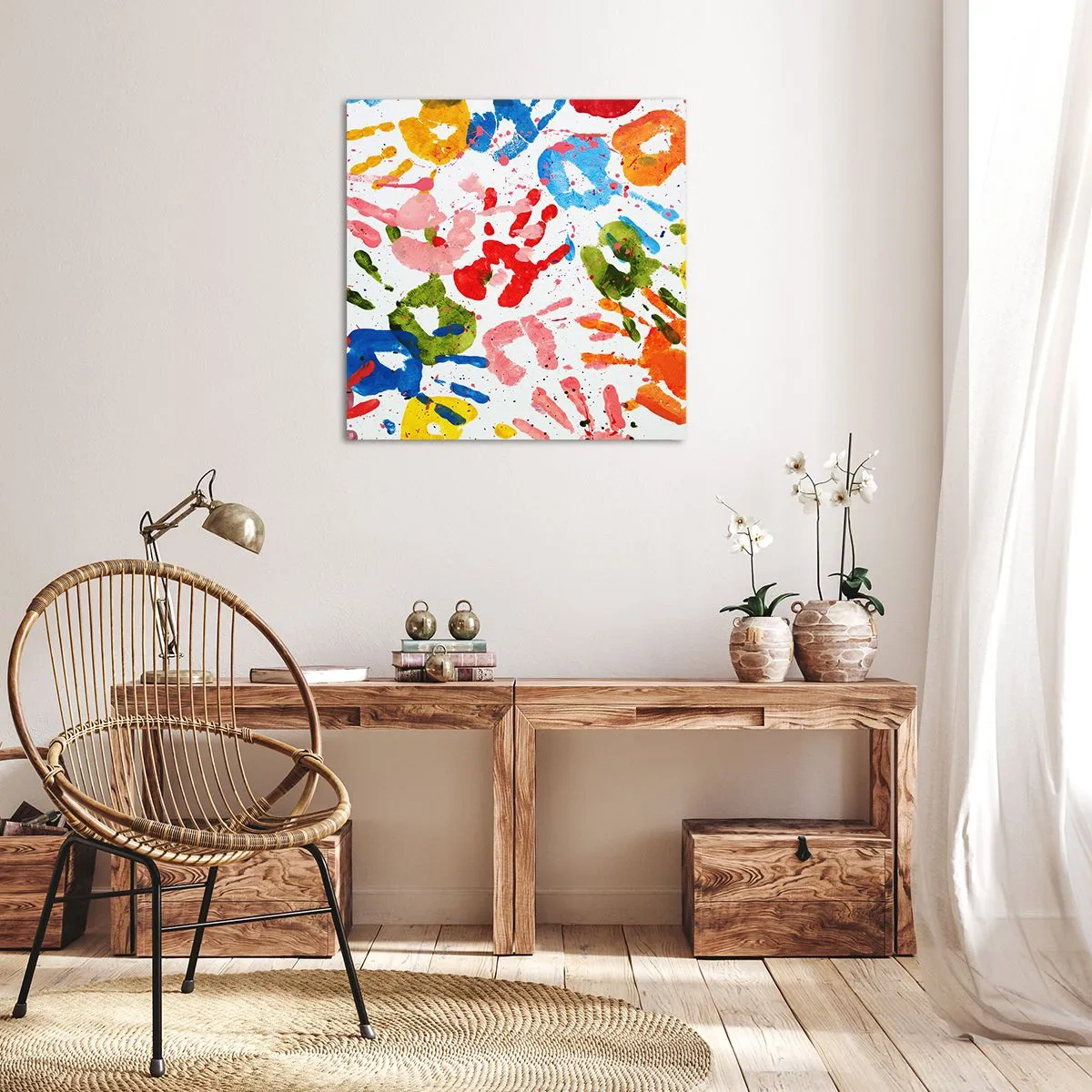 Vászonkép - Kövesd a nyomokat - 30x30 cm