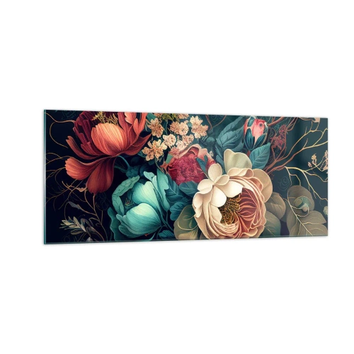 Üveg kép - 19. századi báj - 100x40 cm