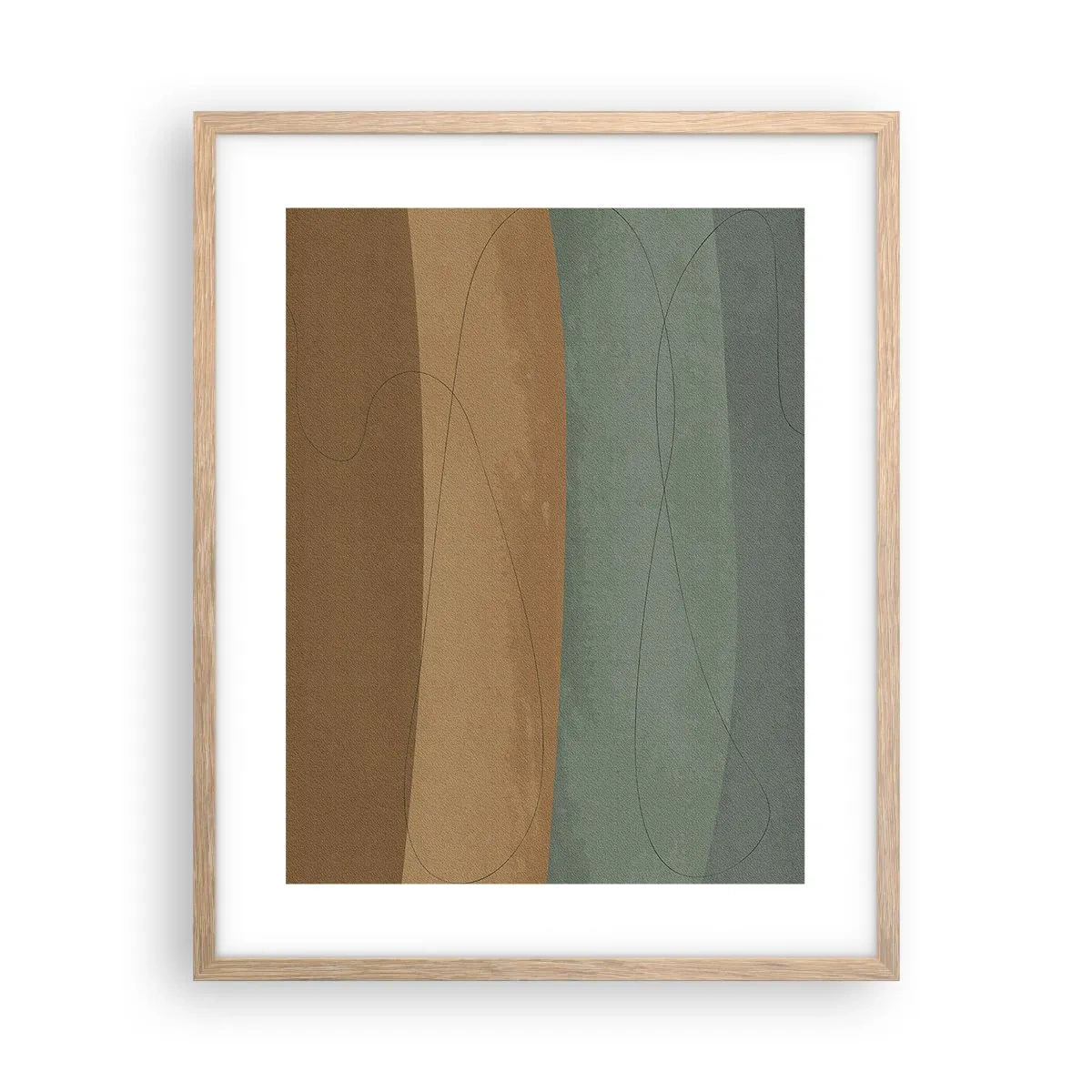 Poszter világos tölgy keretben - Vízszintes kompozíció - 40x50 cm