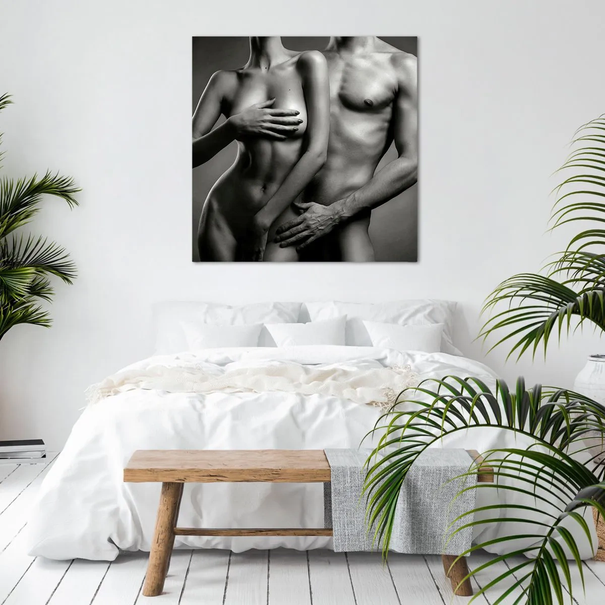 Vászonkép - Ádám és Éva - 70x70 cm