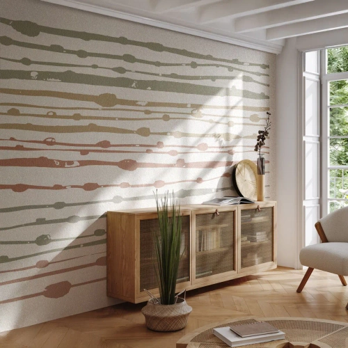 Fotótapéta Standard Eco - Zenei színjegyzetelés - Minimalizmus, Pasztell, Darab - 400x280 cm