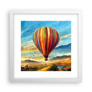 Poszter fekete keretben - A csendben többet látsz - 30x30 cm