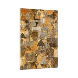 Üveg kép - Formában a világ - 80x120 cm