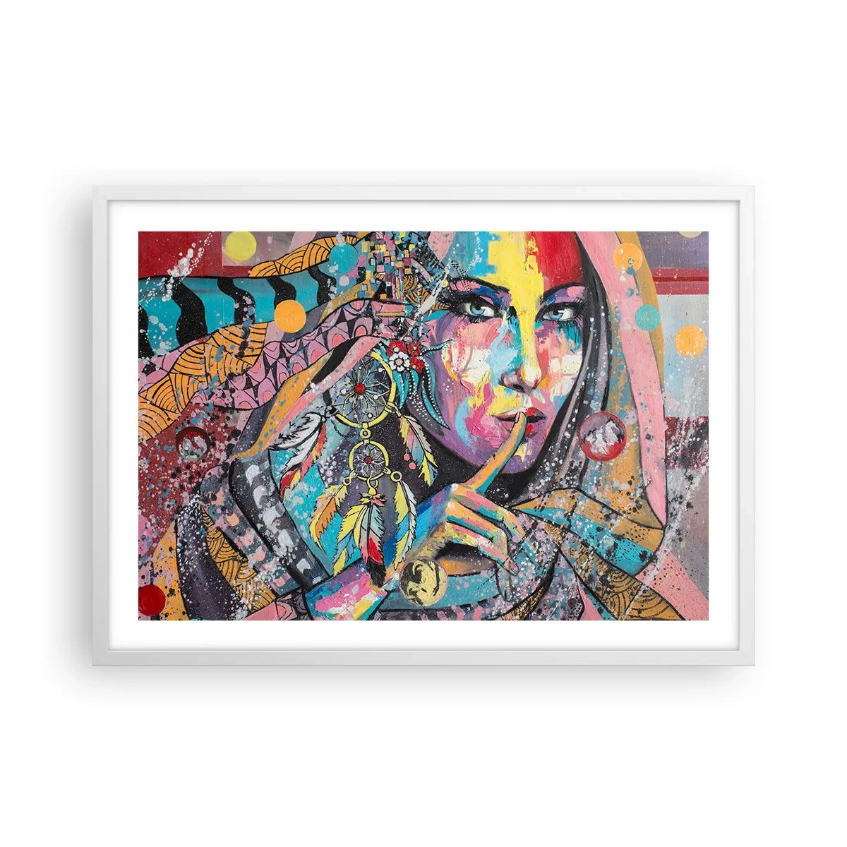 Poszter fekete keretben - Maradj csendben, amíg meg nem érted - 70x50 cm