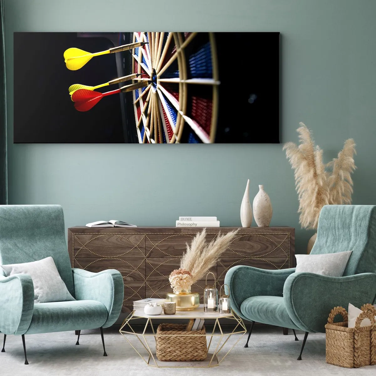 Vászonkép - Pont a lényeg - 140x50 cm