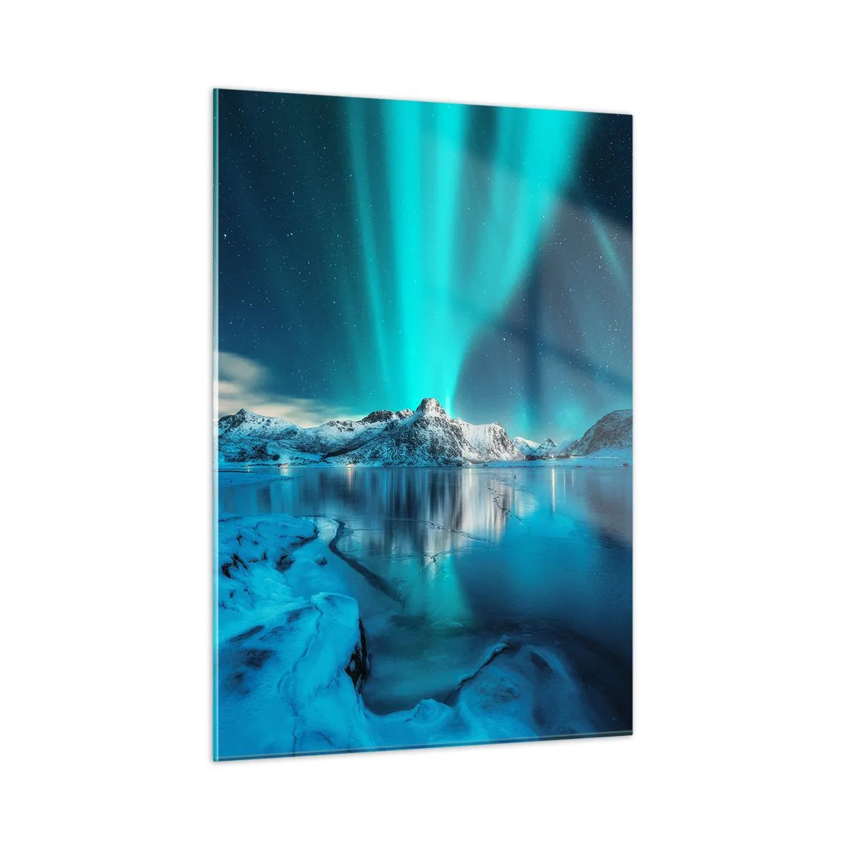 Üveg kép - Fénynek az éjszakában - 50x70 cm