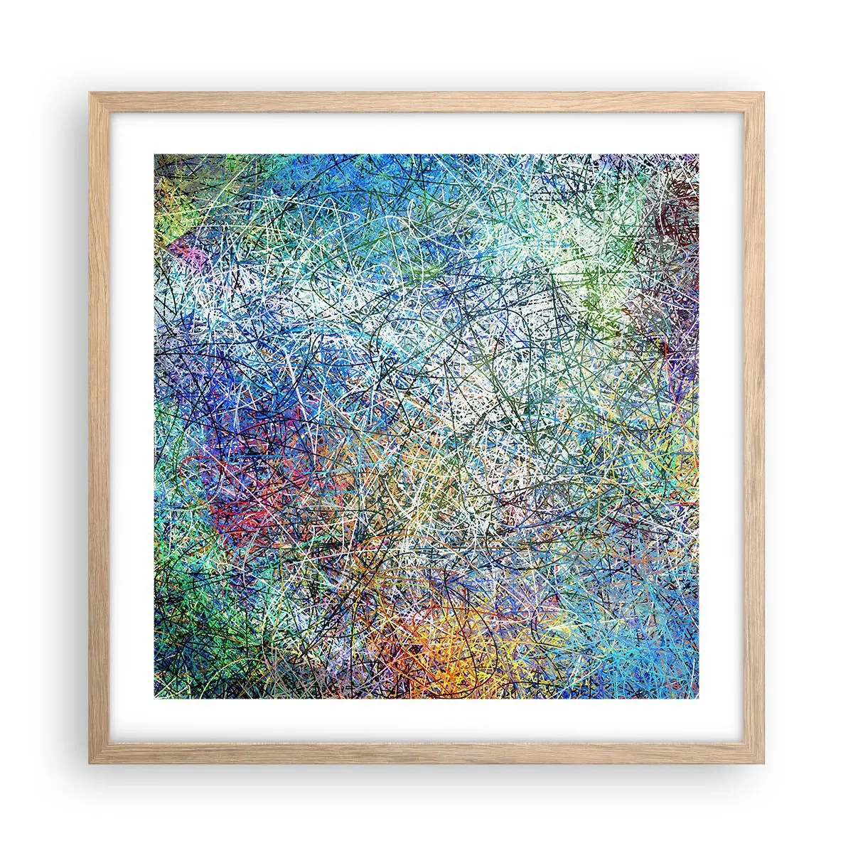 Poszter világos tölgy keretben - Ez nem olyan egyszerű - 50x50 cm