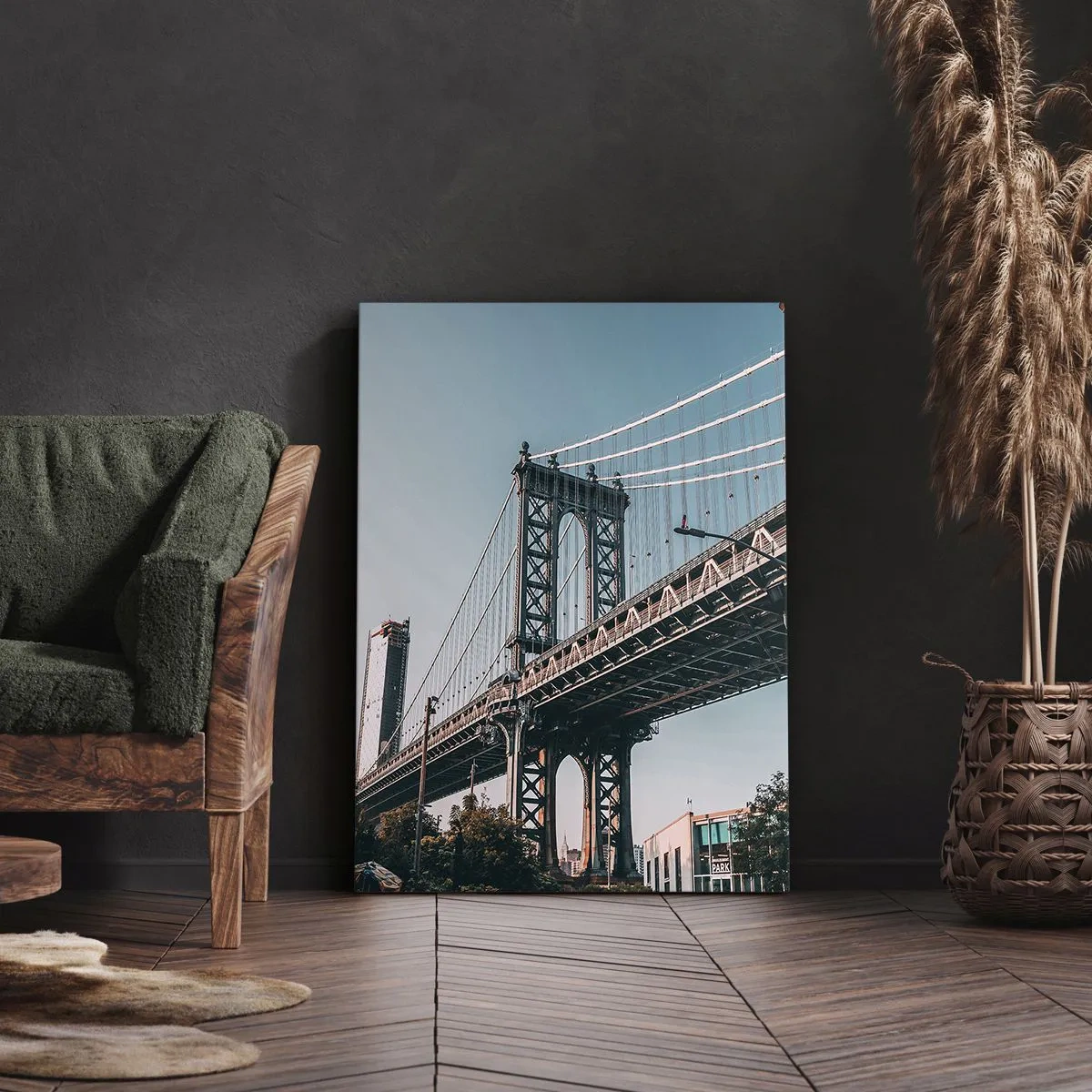 Vászonkép - A város hullámai fölött - 45x80 cm