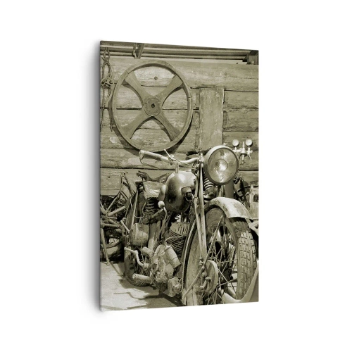 Vászonkép - Władek bácsi fészerében - 80x120 cm