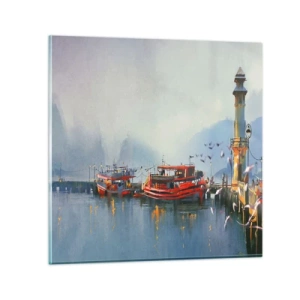 Üveg kép - A világ végén - 70x70 cm