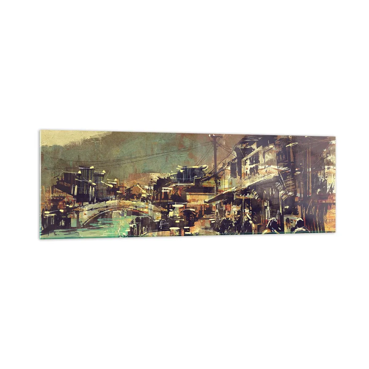 Üveg kép - Az élet, mint a szürke gazdagság - 160x50 cm