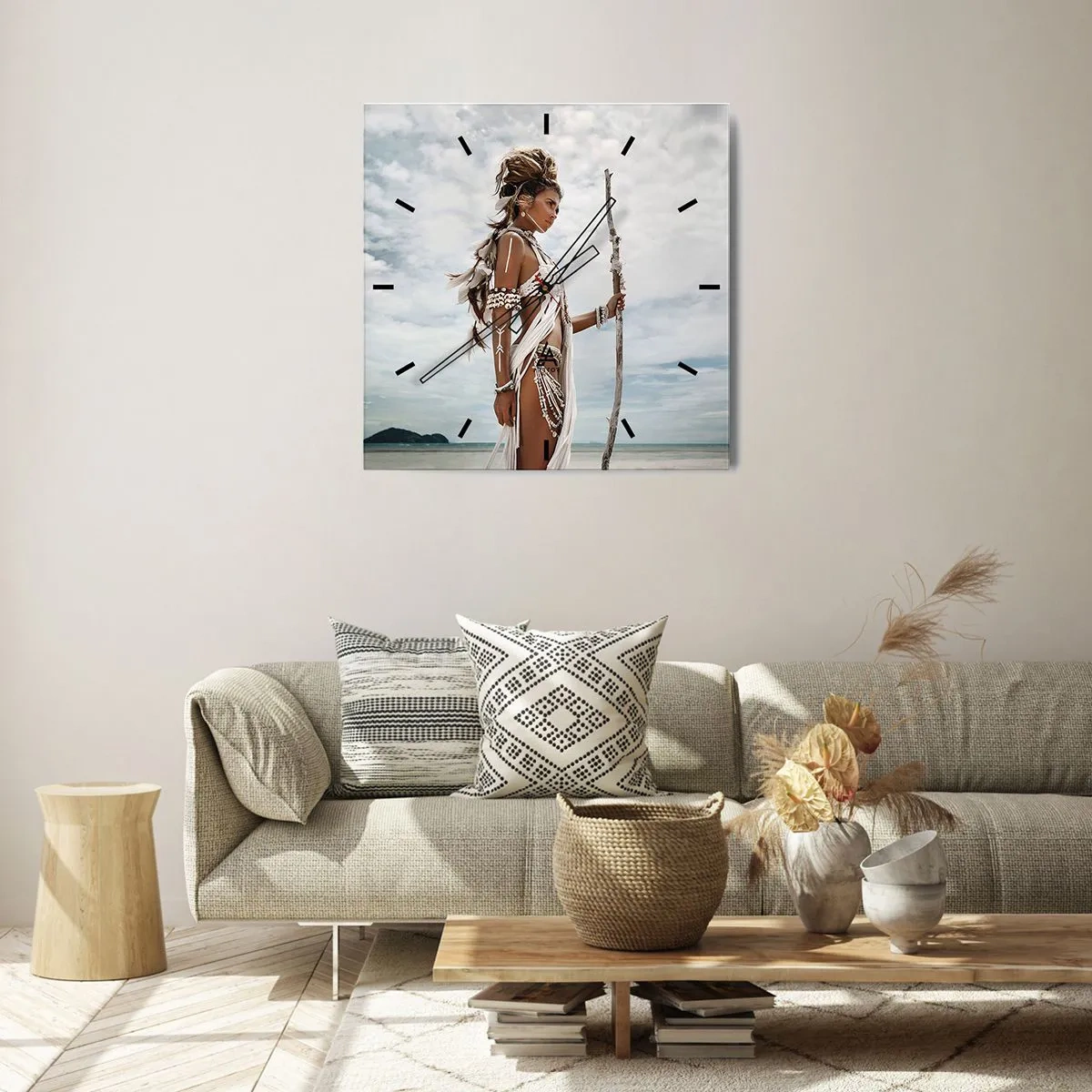 Falióra, Óra - A trópusok királynője - 40x40 cm