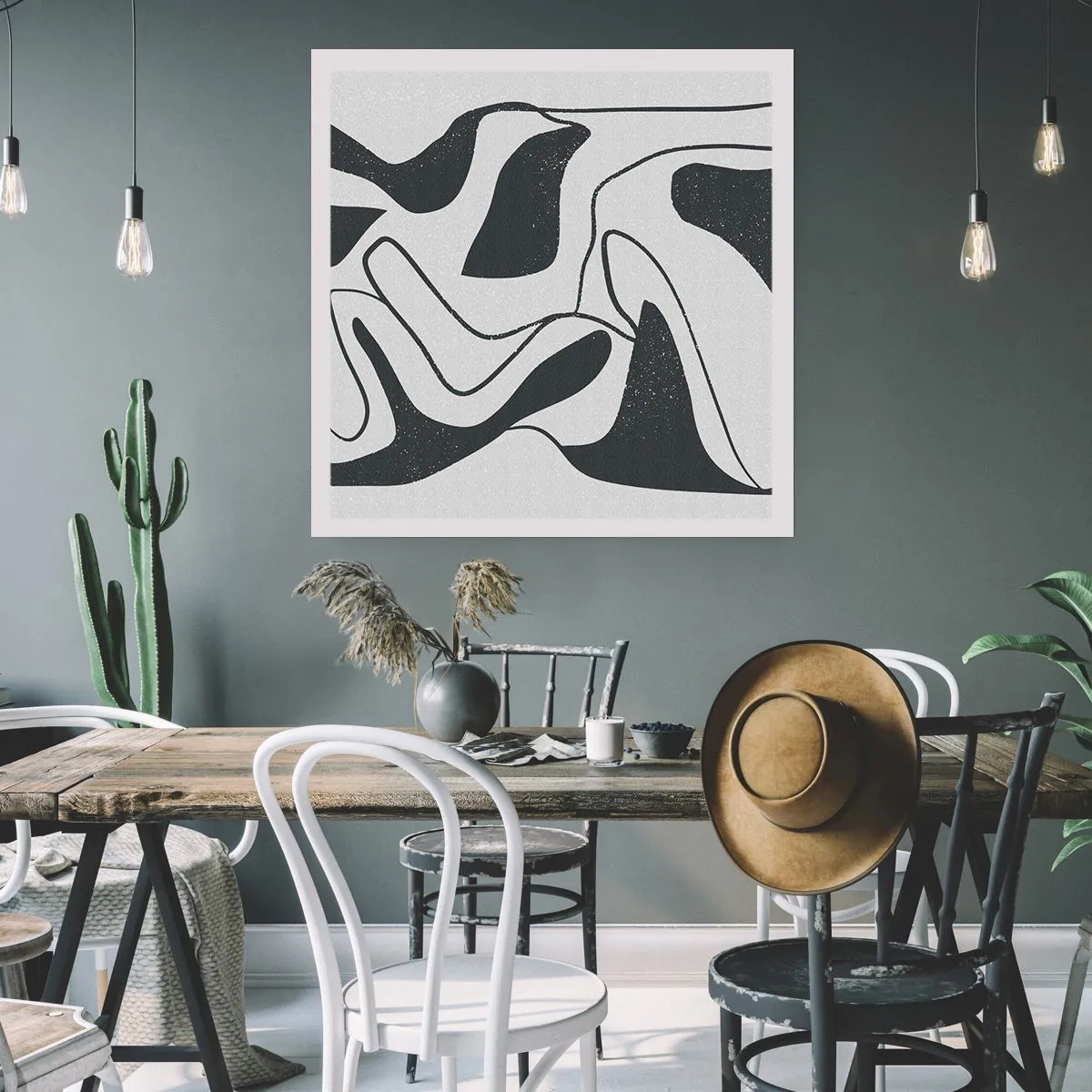 Poszter - Absztrakt játék egy labirintusban - 50x50 cm