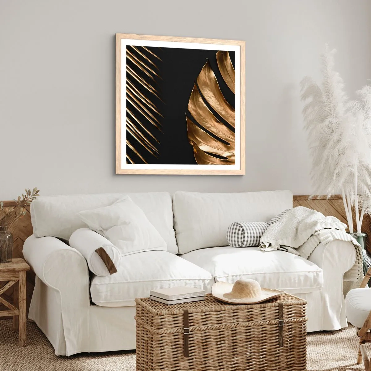 Poszter világos tölgy keretben - Más és ugyanolyan drága - 60x60 cm