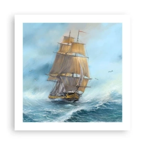 Poszter - A hullámok hullámzása - 50x50 cm