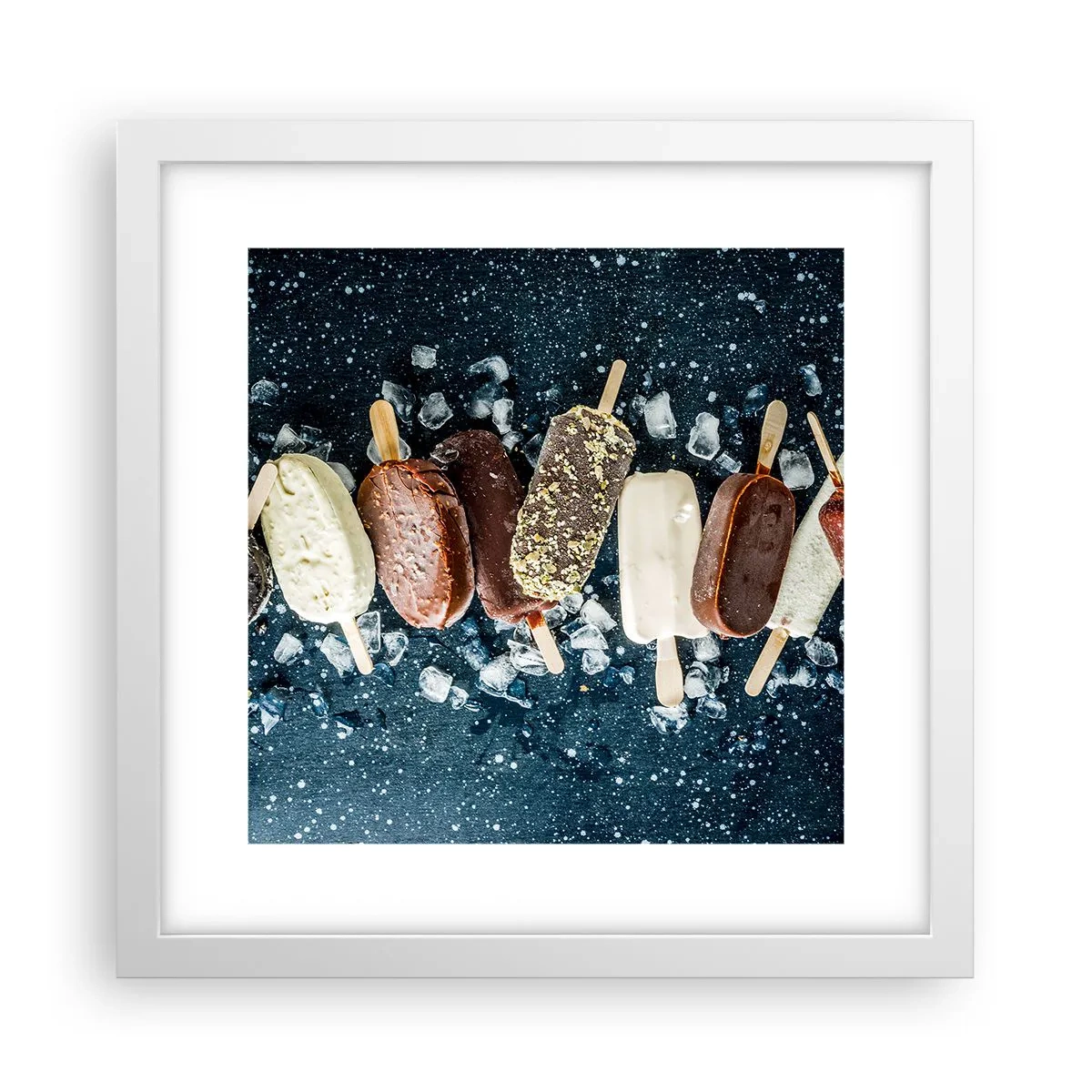 Poszter fekete keretben - A forró nyár íze - 30x30 cm