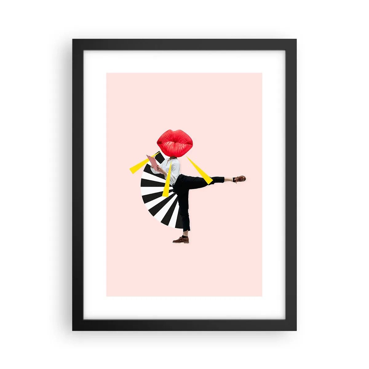 Poszter fehér keretben - Szürreális pop art - 30x40 cm