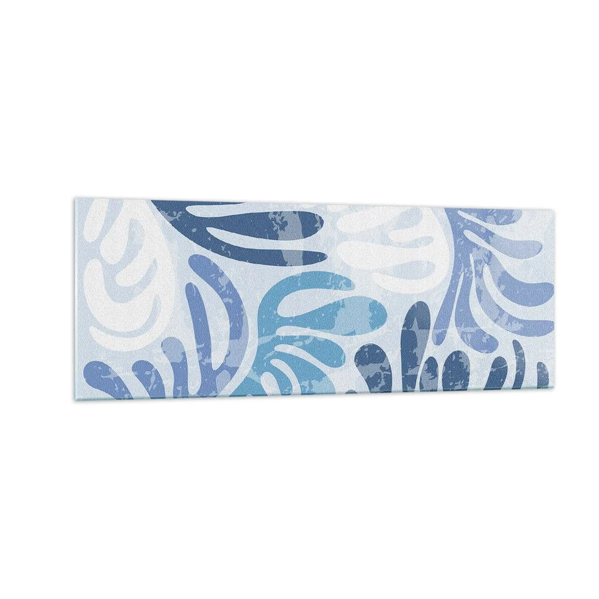 Üveg kép - Kék páfrányok - 140x50 cm