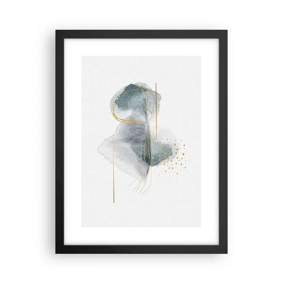 Poszter fehér keretben - A szürkeség és az arany kapcsolatáról - 30x40 cm