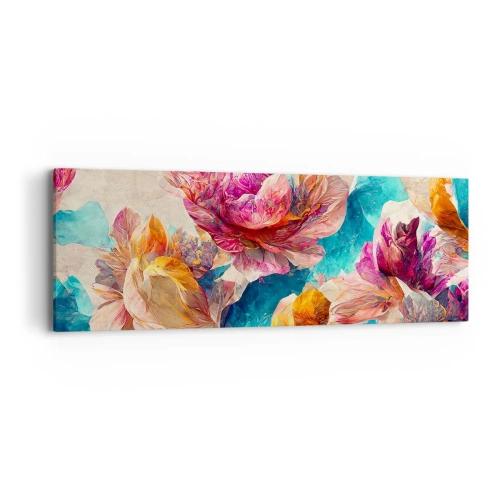 Vászonkép - Egy csokor színes pompája - 90x30 cm