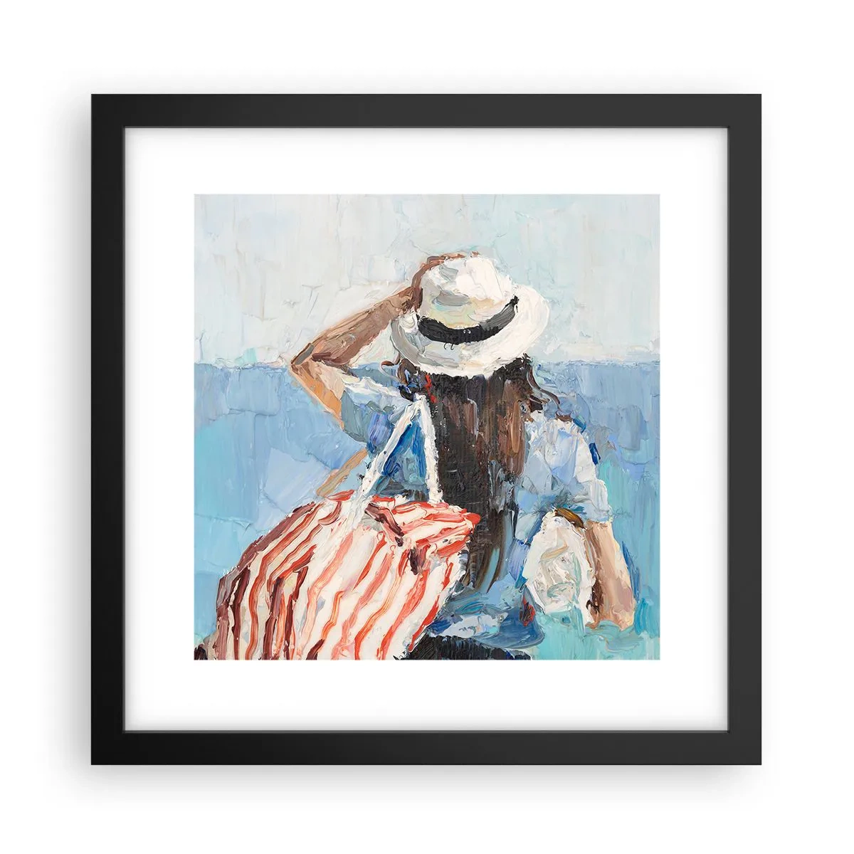Poszter fehér keretben - Üdvözöljük a nyaraláson - 30x30 cm