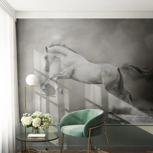 Öntapadós Fotótapéta Deluxe Sticker - Ébredés és alvás között - Állatok, Ló, Természet - 400x280 cm
