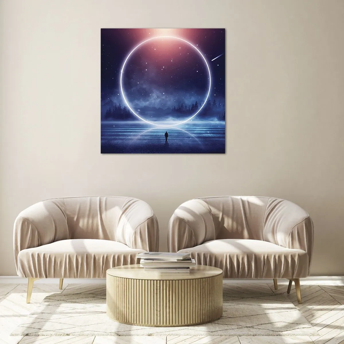 Üveg kép - Már itt vannak... - 50x50 cm