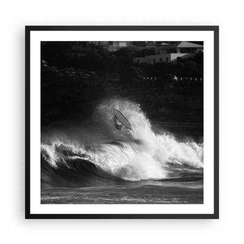 Poszter fehér keretben - Kihívás elfogadva! - 60x60 cm