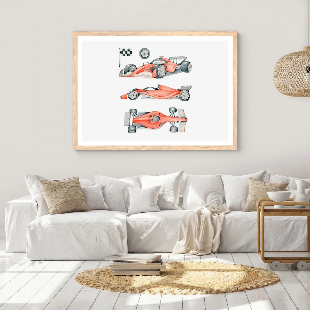 Poszter világos tölgy keretben - Egy álom elérése - 50x40 cm